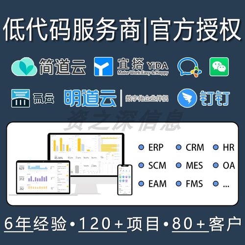 简道云氚云钉钉宜搭 零低无代码平台 企业数字化转型系统定制开发